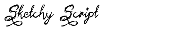 Sketchy Script font preview